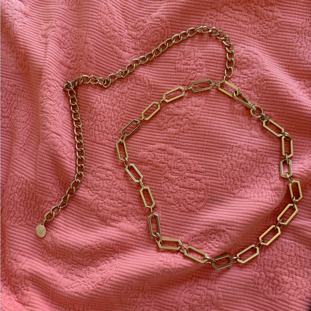 Anne Klein gold chain belt